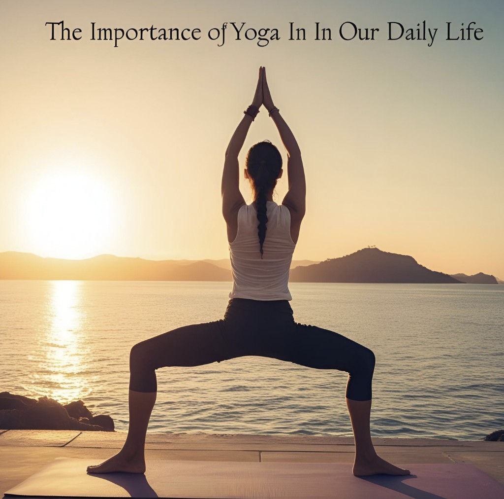 a woman doing yoga on a beach