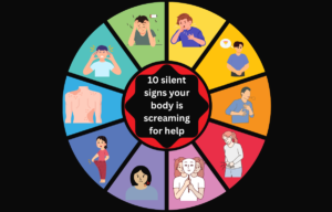 Infographic highlighting 10 Silent Health Warning Signs iconography